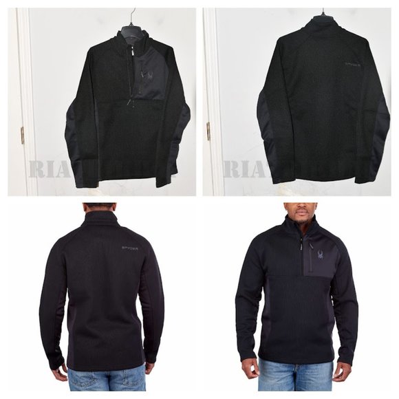Men’s Gait‎ Half Zip Black  Jacket   Spyder - Picture 1 of 11